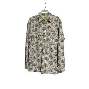 Larry Maham Men's Long Sleeve Button Down Boho Western Top Size L